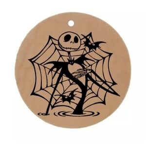 Jack skellington leather key holder personalized